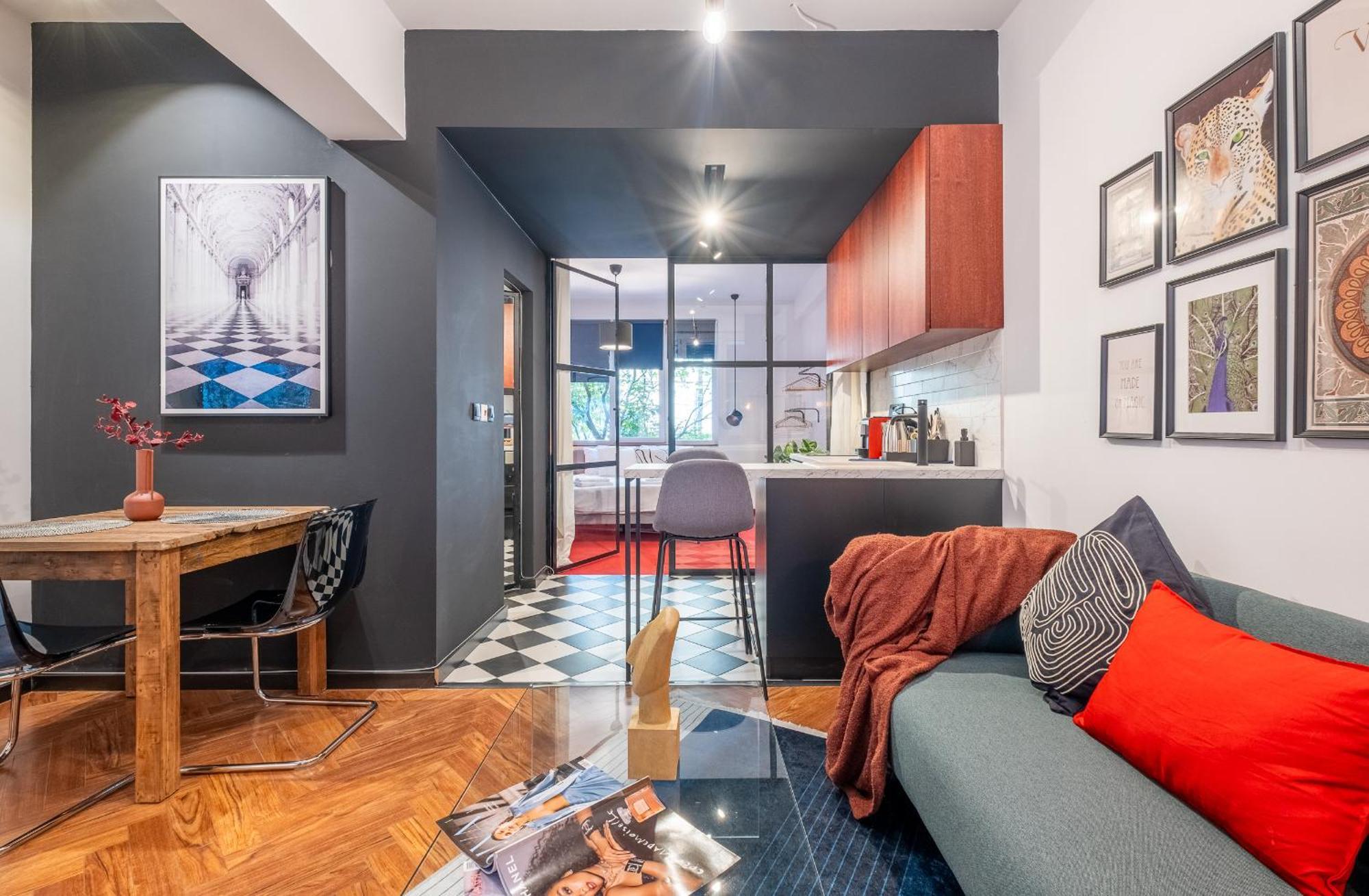 Central Art-Inspired Flat With Private Garage Sofia Exteriör bild